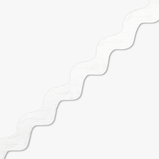 Ric Rac White (10mm) - Ragland Fabrics