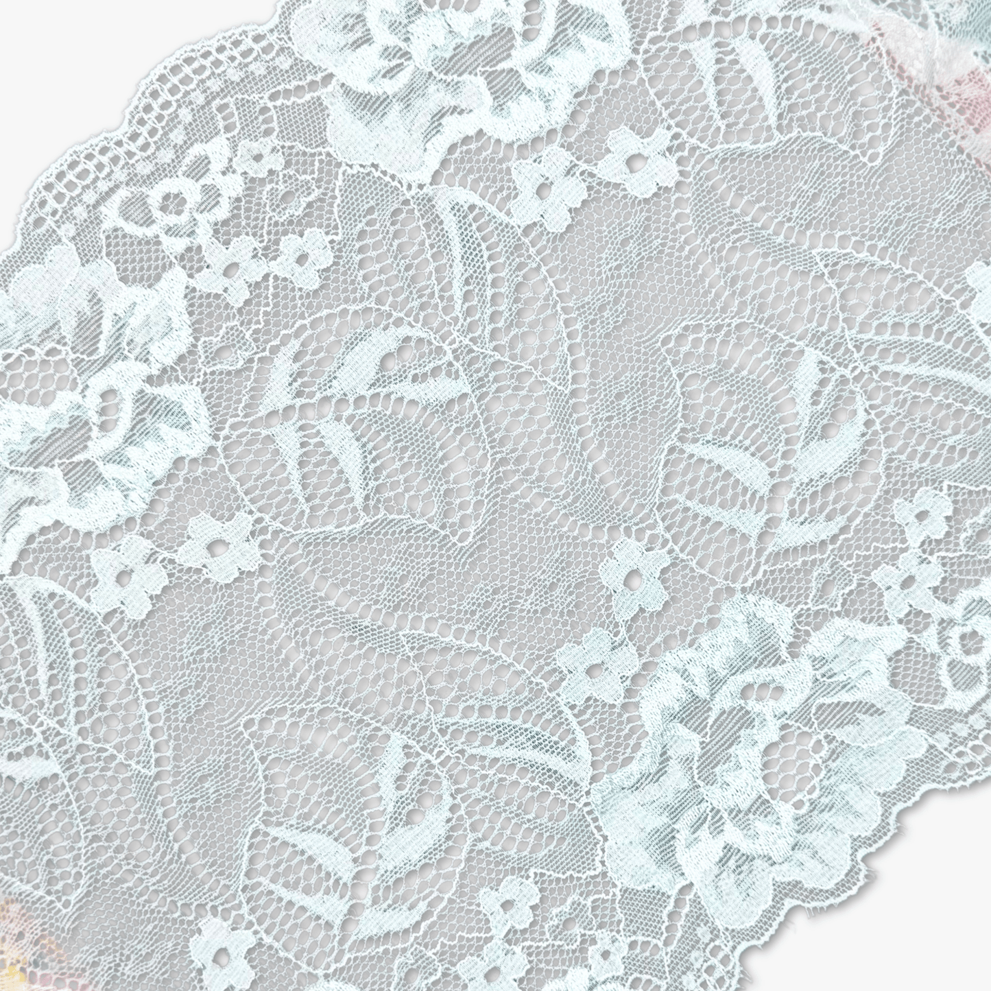 Nylon Lace TBD Sky Blue 210mm - Ragland Fabrics
