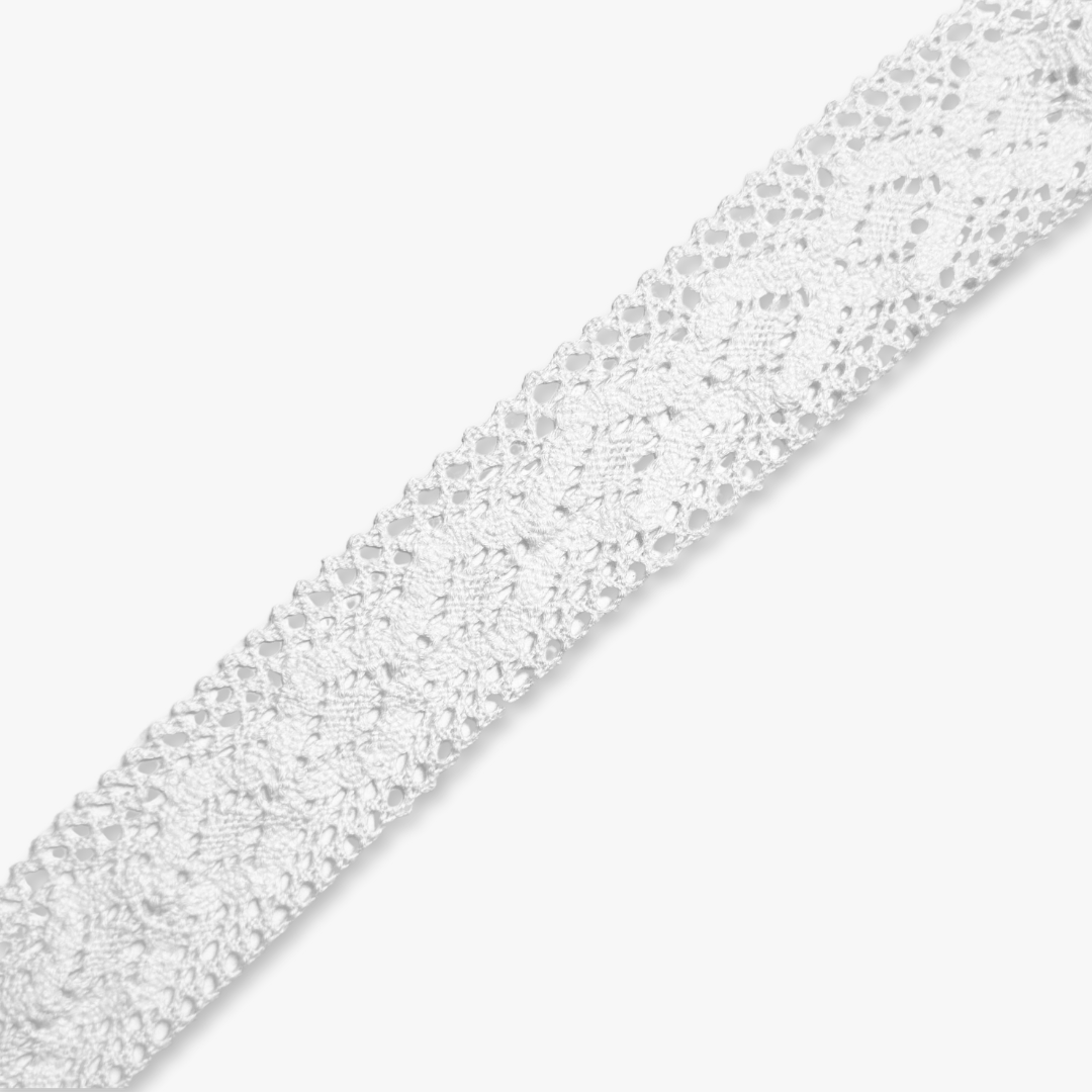 Lace Torchon Art. White (P880) 40mm - Ragland Fabrics