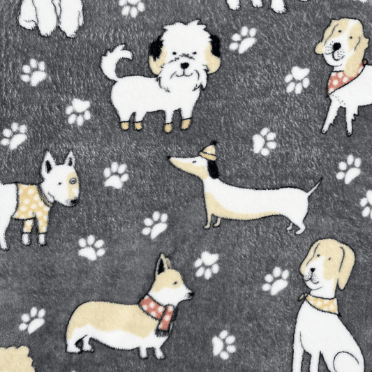 Printed Mongolian Fleece Daschund - Ragland Fabrics