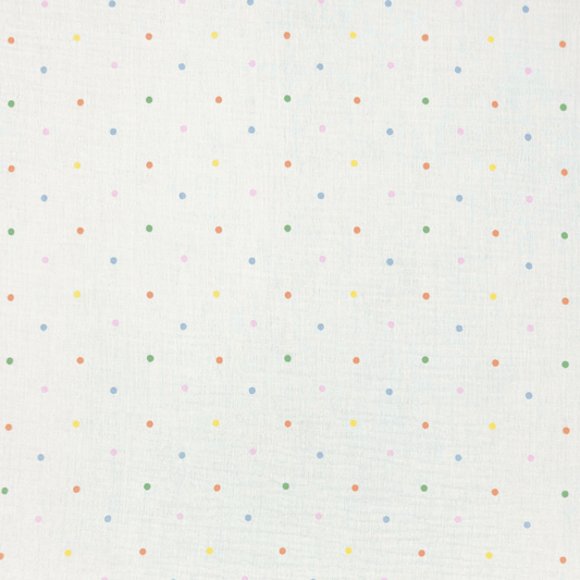 Printed Muslin Polka Dot - Ragland Fabrics