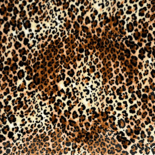 Printed Mongolian Fleece Vibrant Leopard - Ragland Fabrics