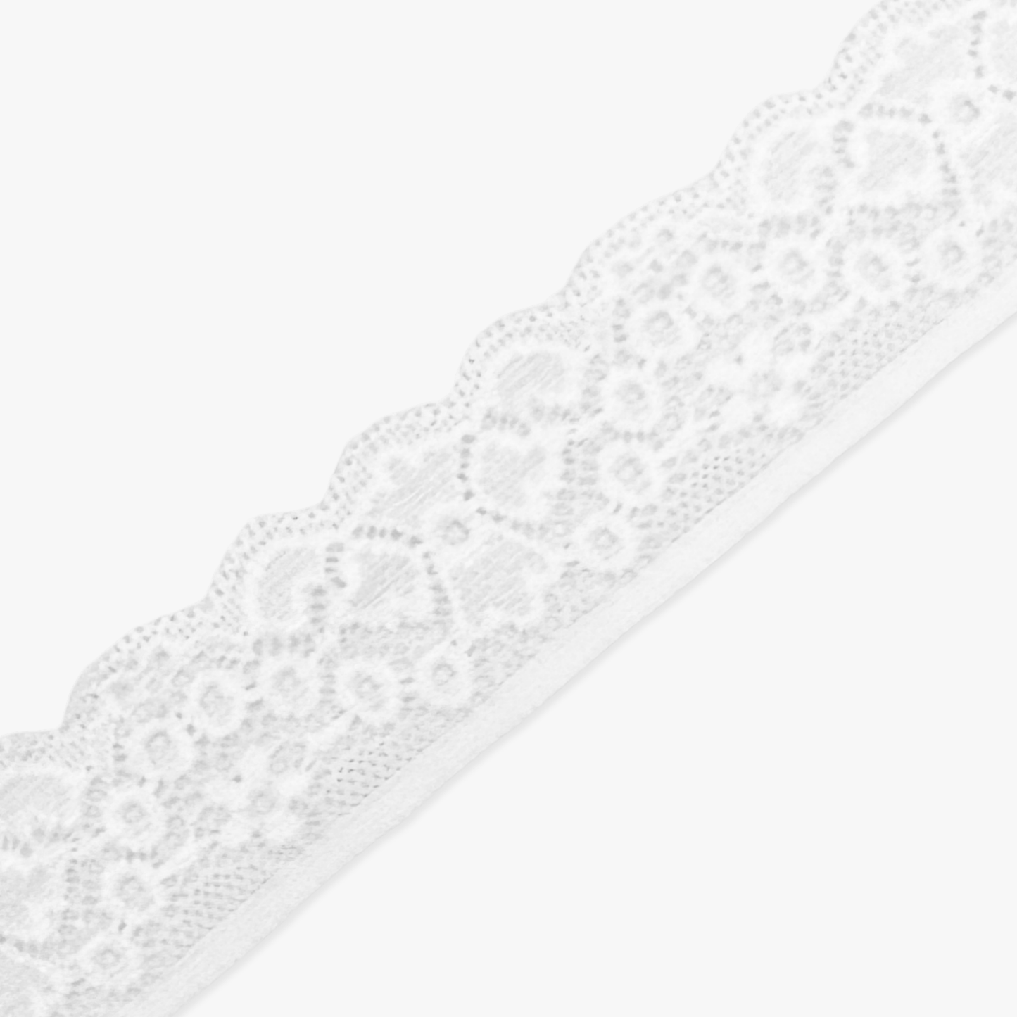 Nylon Lace TBD White Intricate 35mm - Ragland Fabrics