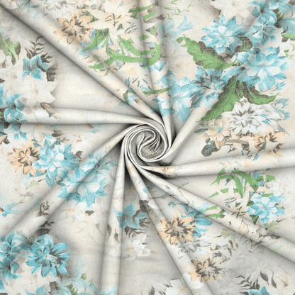 Printed Floral Stretch Mesh