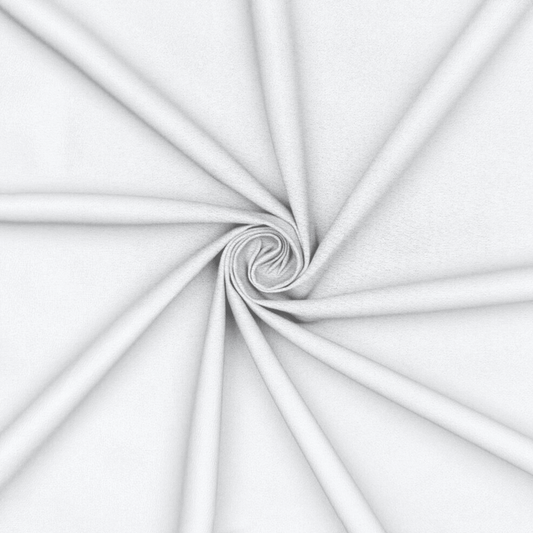 4 Way Stretch Fabric - WHITE