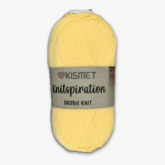 Knitspiration Dbl Knit Lemon Yellow K42 - Ragland Fabrics