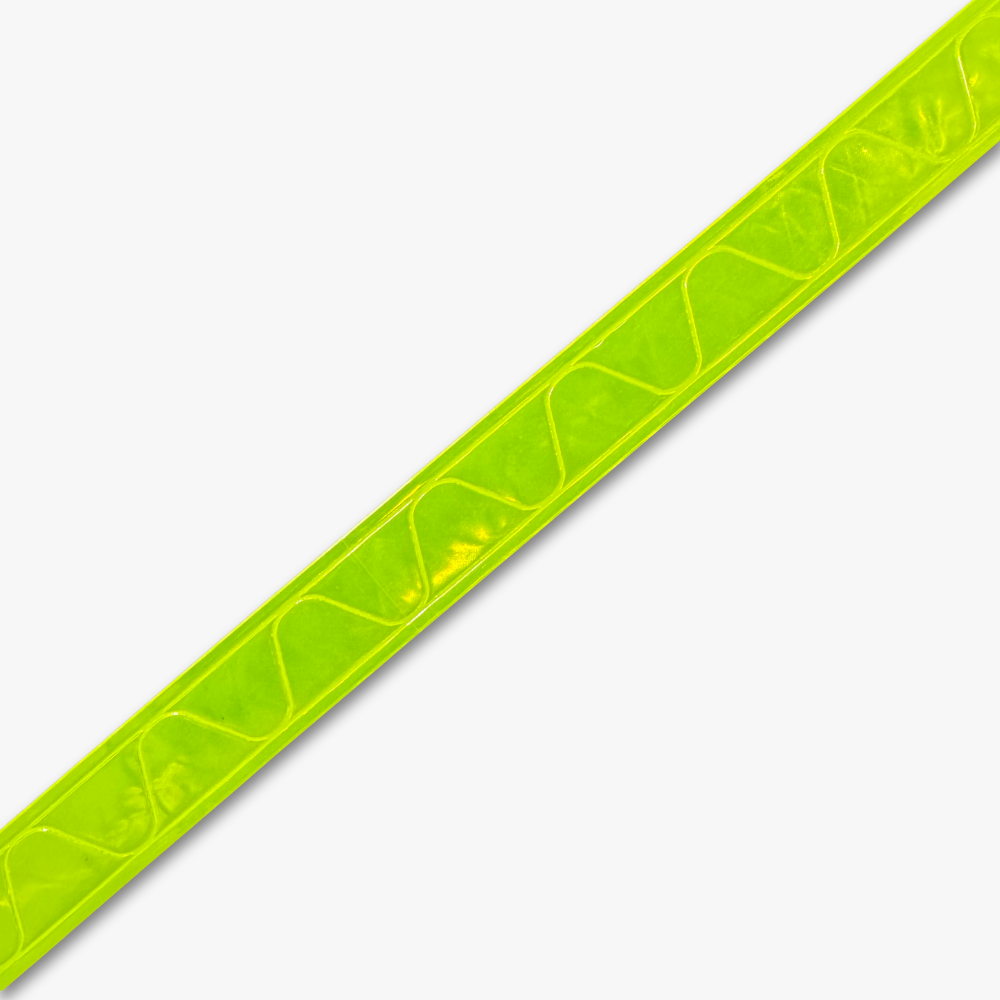 Reflective PVC Tape Lime 25mm - Per Meter