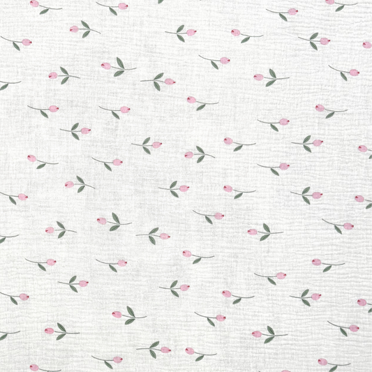 Printed Muslin Simple Flower 150cm