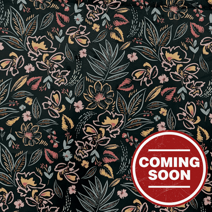 Printed Velvet Modern Floral - Ragland Fabrics