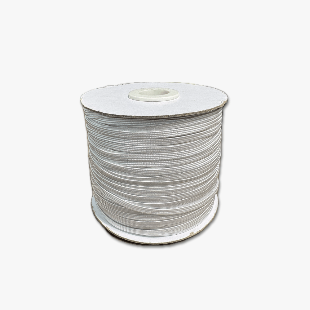 Elastic 4 Cord White (Masks / Fitted Sheets / Craft) - Ragland Fabrics