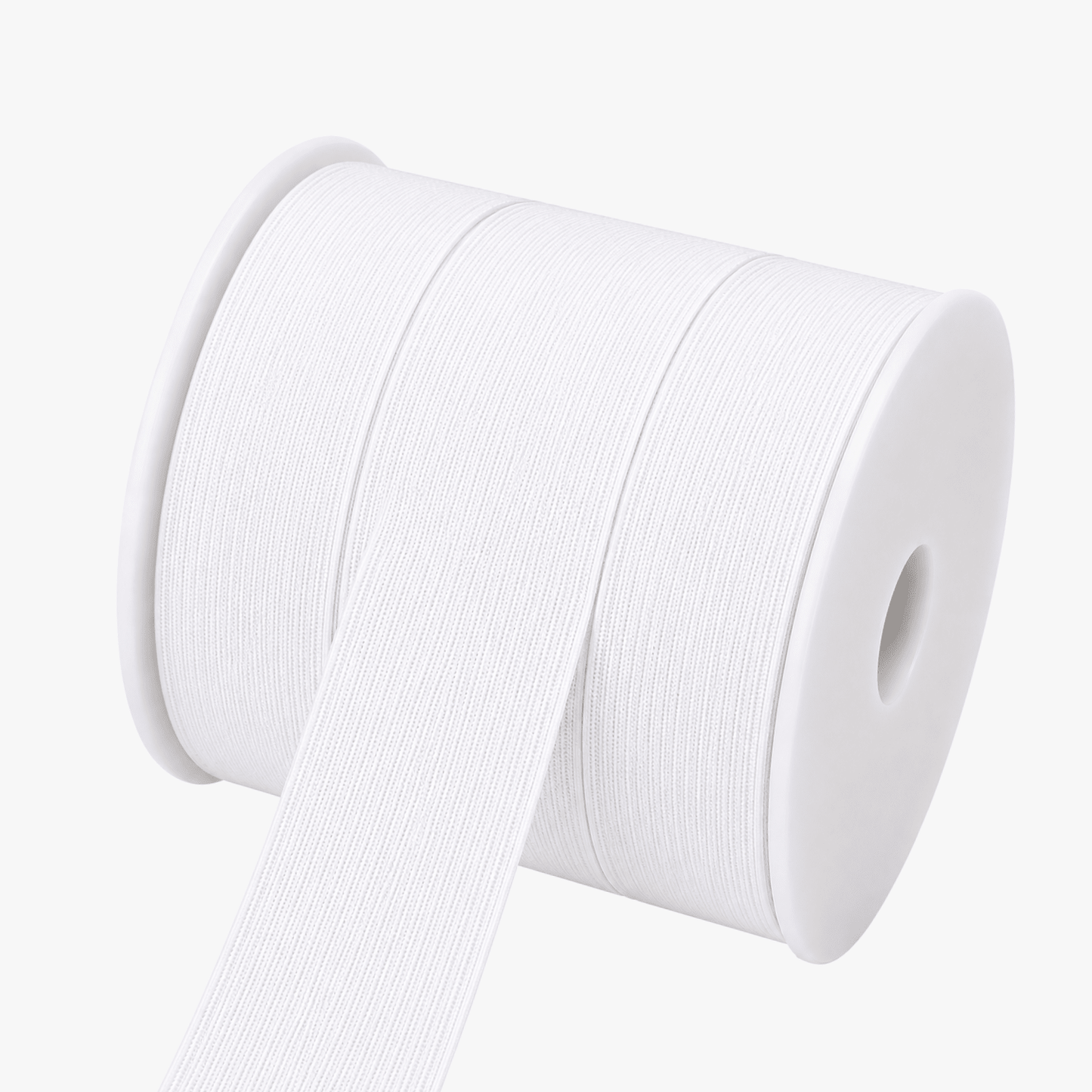 Elastic Hard Pull 50mm White - Ragland Fabrics