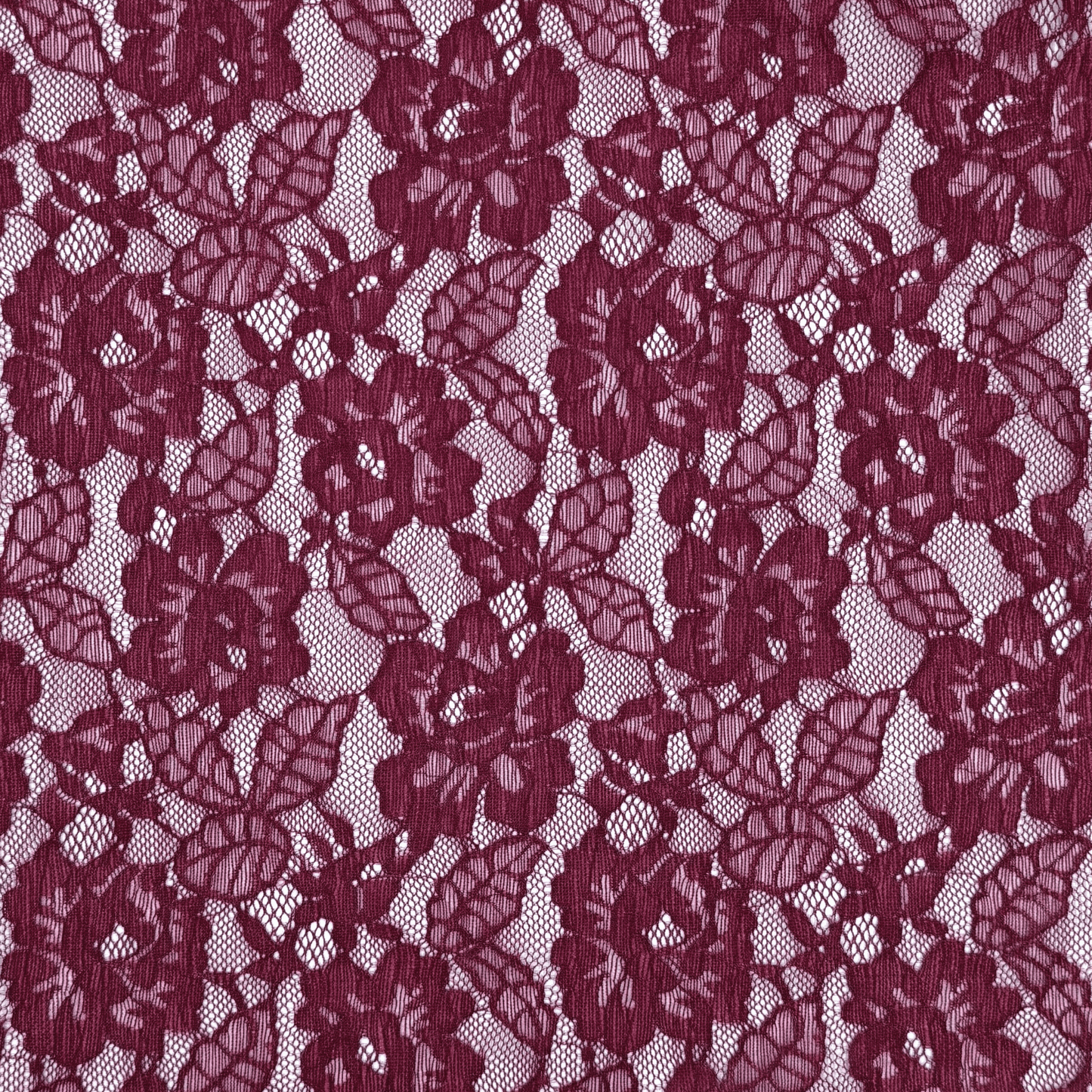 Lace Fabric - Floral Maroon - Ragland Fabrics