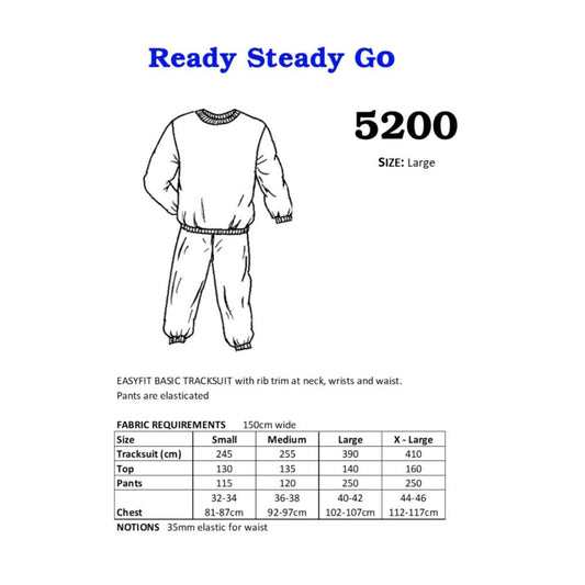 Pattern | Easy Fit Basic Tracksuit #5200