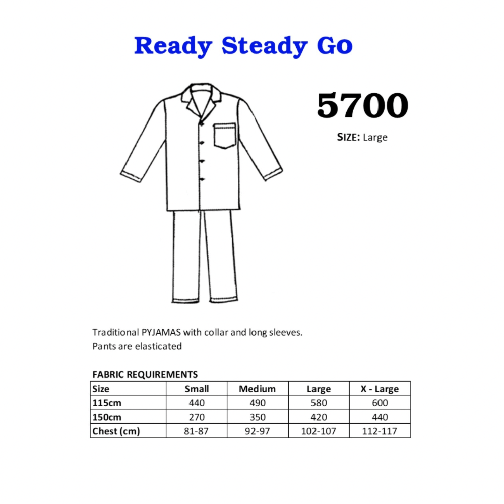 Pattern | Pyjamas 5700 - Ragland Fabrics