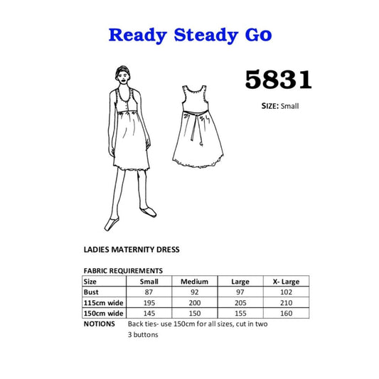 Pattern | Ladies Maternity Dress #5831