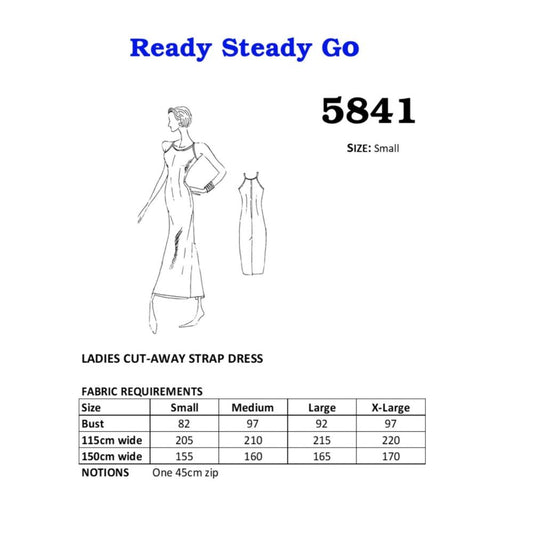 Pattern | Ladies Cut-Away Strap Dress #5841