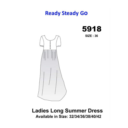 Pattern | Ladies Long Summer Dress #5918