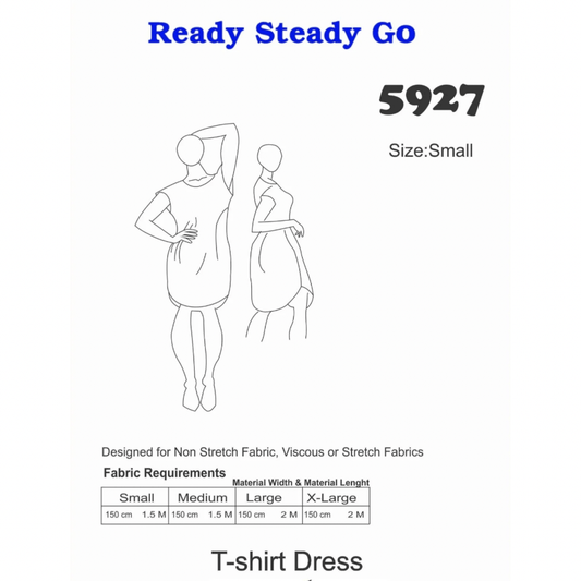 Pattern | T-Shirt Dress 5927 - Ragland Fabrics