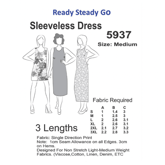 Pattern | Sleeveless Dress 5937 - Ragland Fabrics