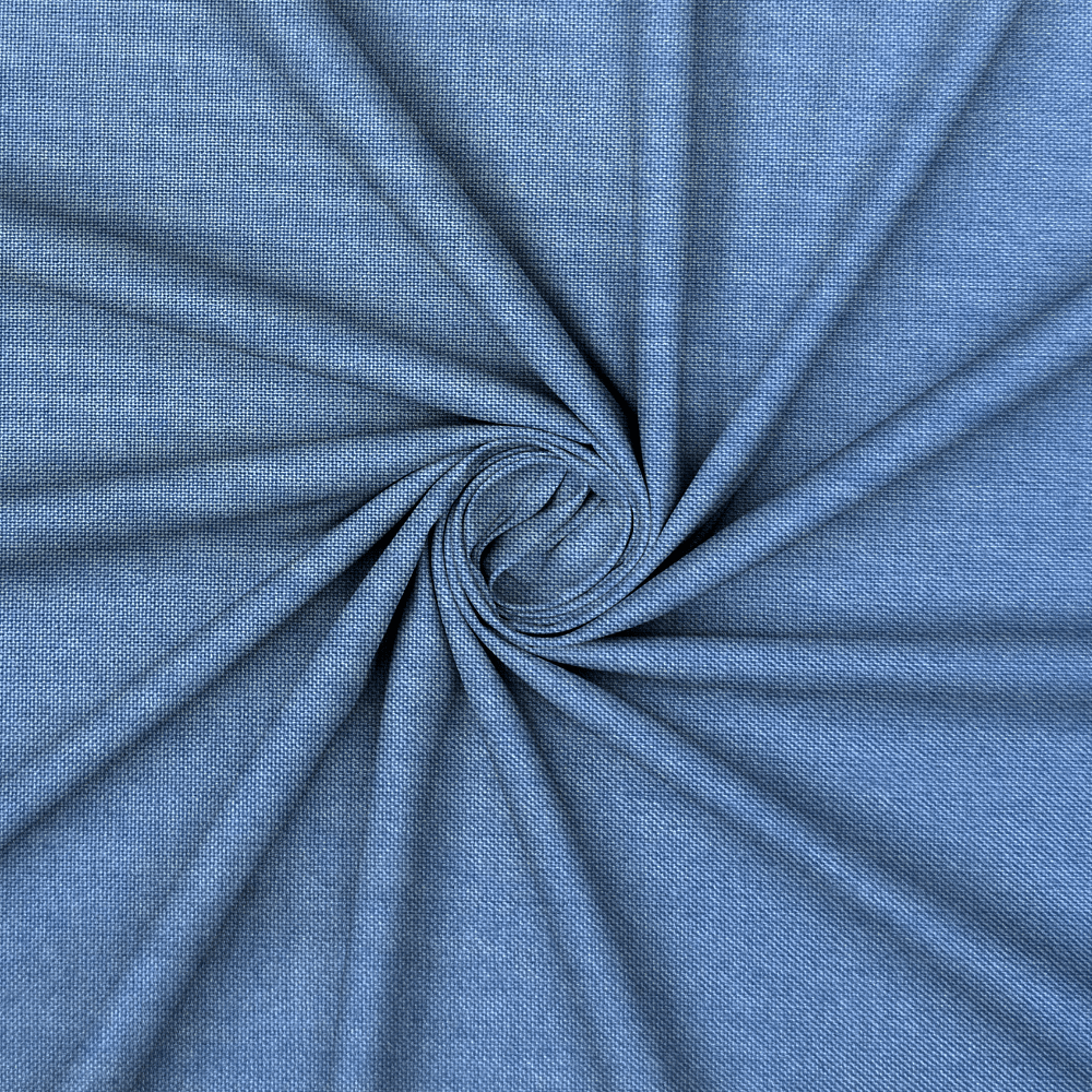 Suiting Poly Rayon School Blue - Ragland Fabrics