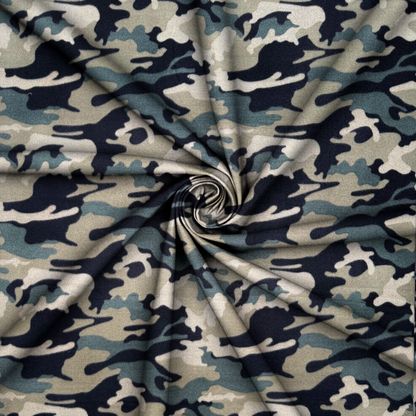 Printed Polar Fleece Camo Olive