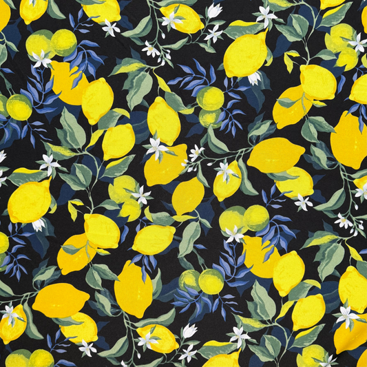 Printed Mini Matt Zesty Lemon Black