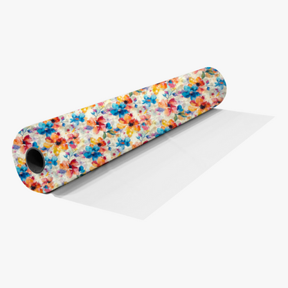 Viscose Printed Challis Summer Fun Teal