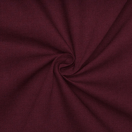 Twill Poly Cotton Col Maroon