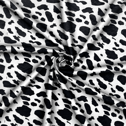 Printed Mongolian Fleece Cow Print - Ragland Fabrics
