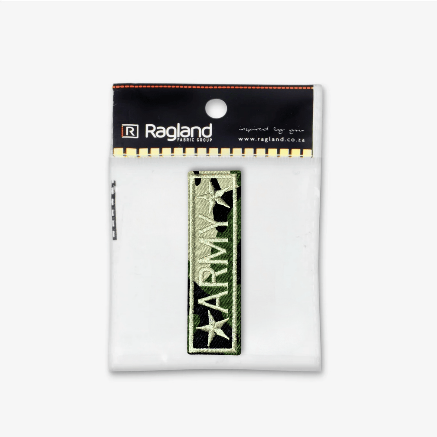 Motif Iron On Badge - U.S ARMY TAN - Ragland Fabrics