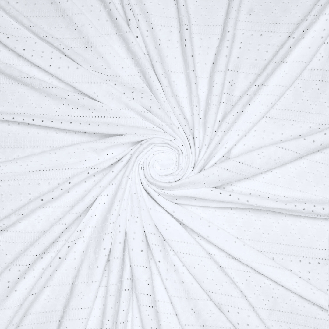 Anglaise Look Knit White - Ragland Fabrics