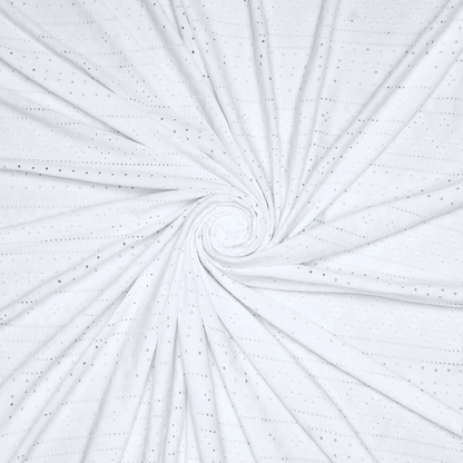 Anglaise Look Knit White - Ragland Fabrics
