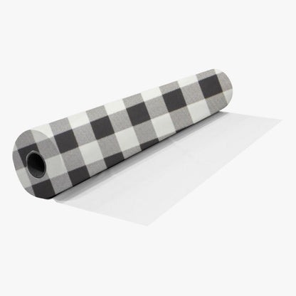 Printed Mini Matt Check Black - 240cm - Ragland Fabrics