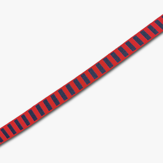 Blazer Braid - Red/Navy - Discontinued - Ragland Fabrics
