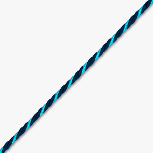 Blazer Cord - Turquoise/Navy Twist
