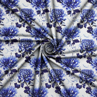 Printed Mini Matt Blue Delft