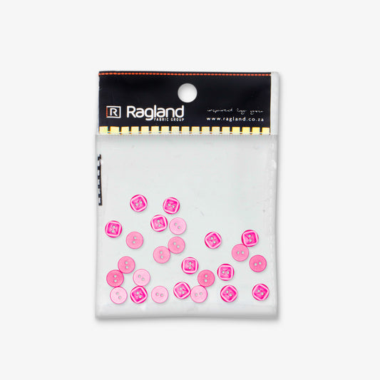 Button Cerise Shirt Button 10mm (25pcs)