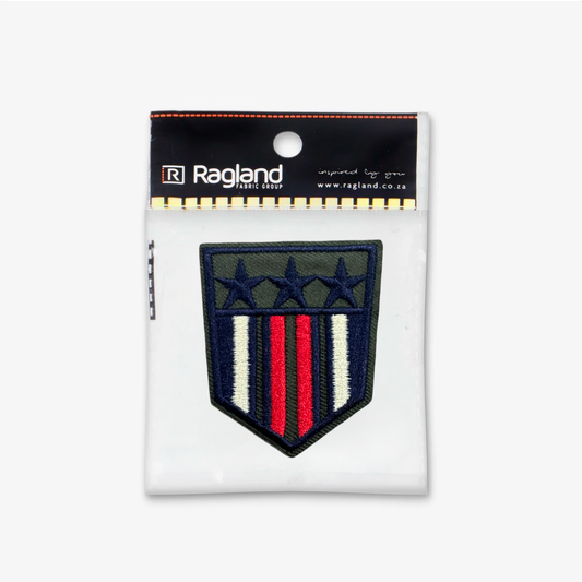 Motif Iron On Badge - ARMY RED STARS