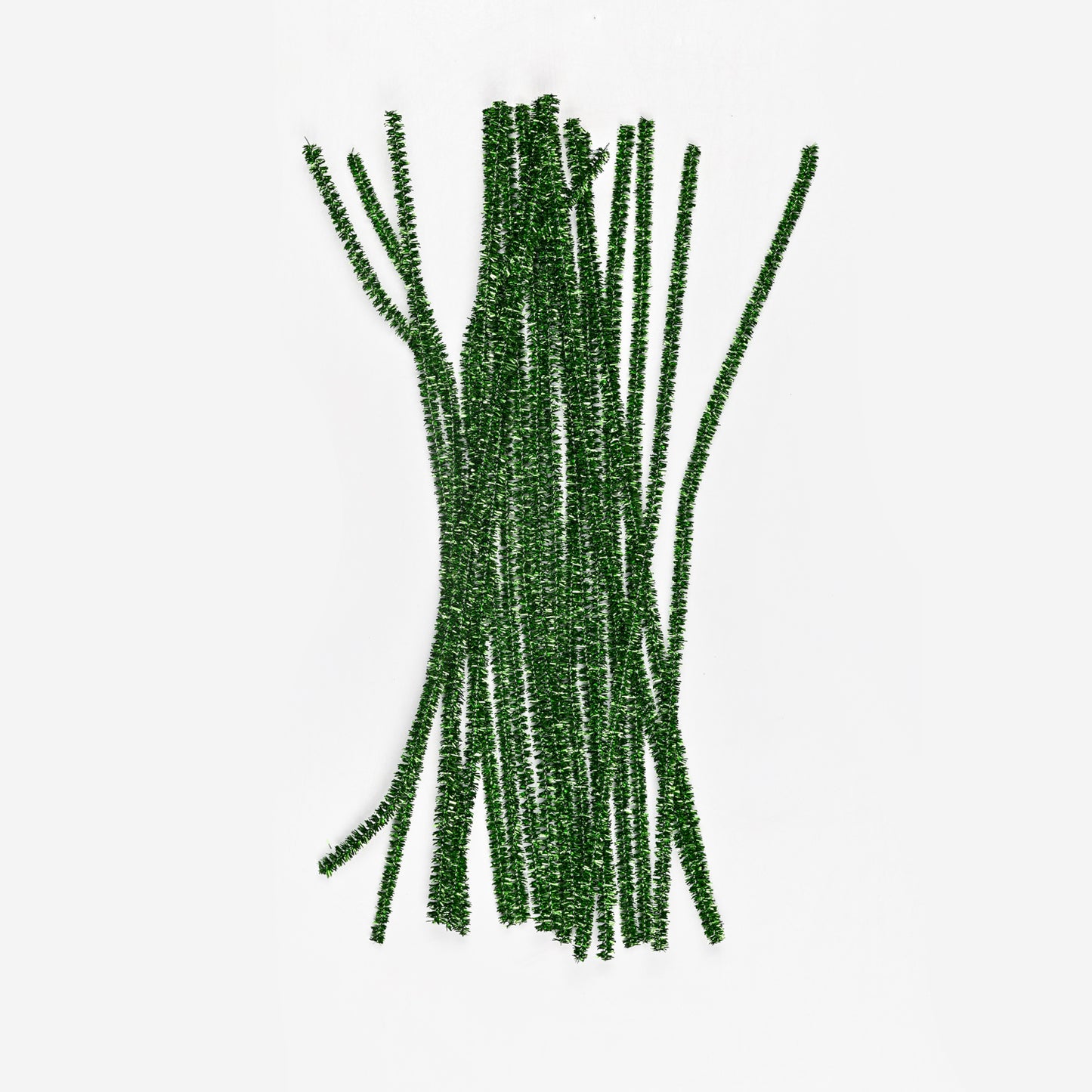 Chenille Stick Metallic (Pack of 20) - Green