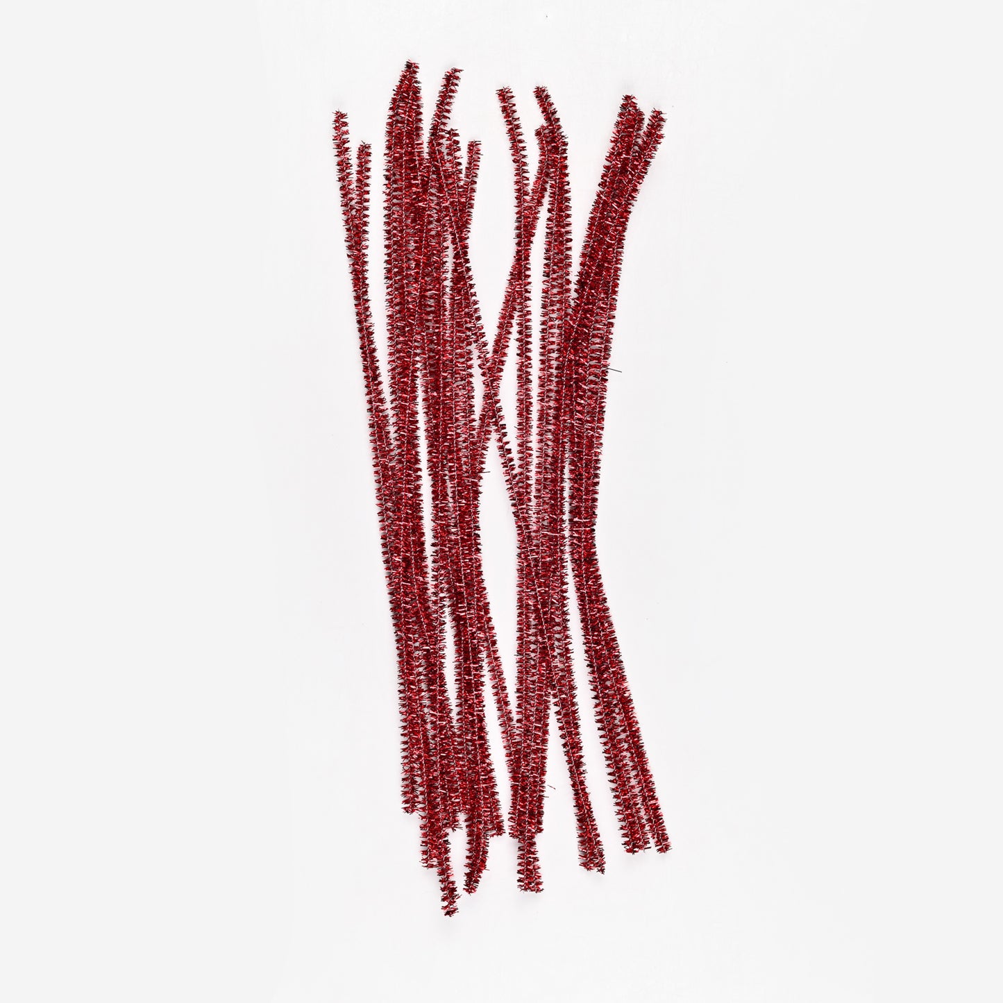 Chenille Stick Metallic (Pack of 20)- Red