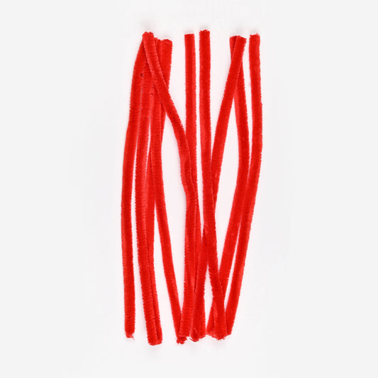 Chenille Sticks (10per Pack) - Red CB03