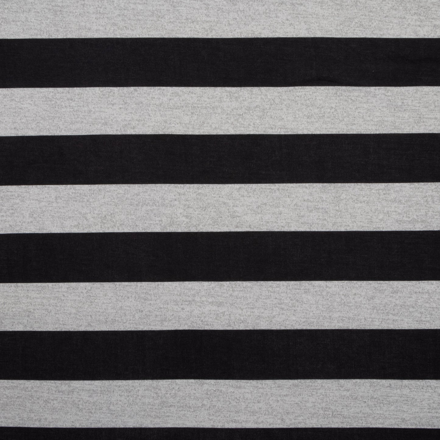 Chunky Jersey Knit Melange Black Stripe