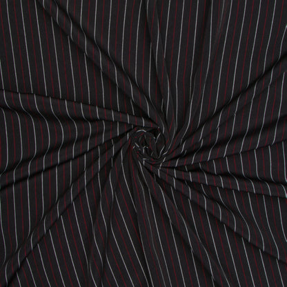 Pin Stripe Red / White Fabric
