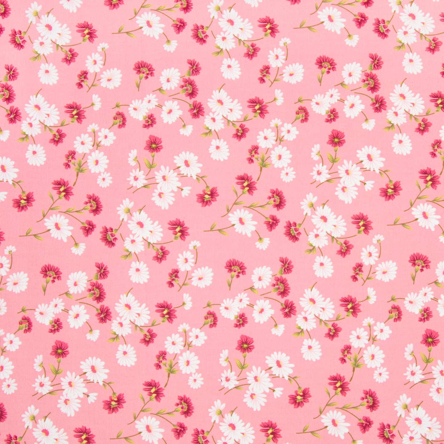 Cotton Pink Floral Quilting