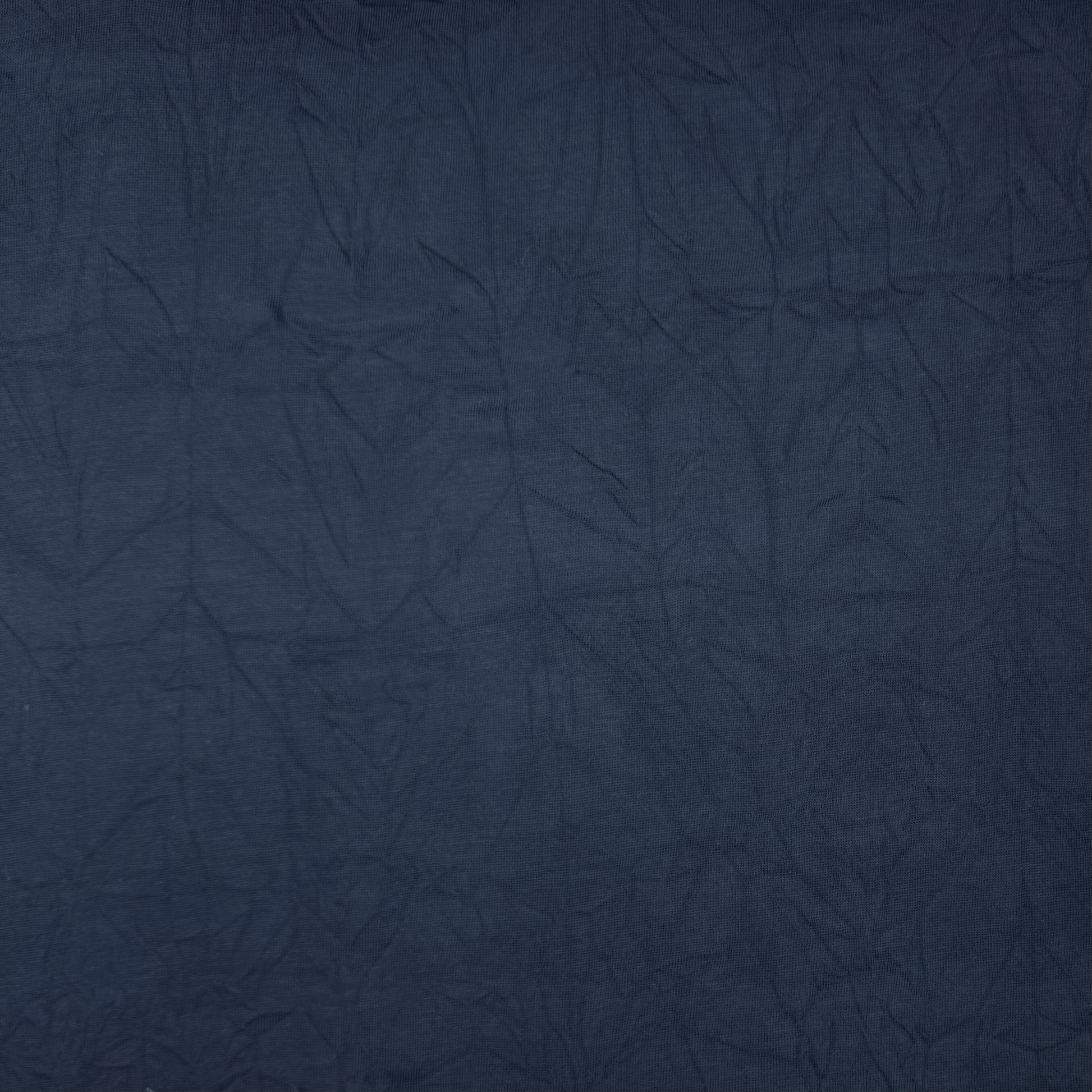Crinkle Cotton Knit Navy - Ragland Fabrics