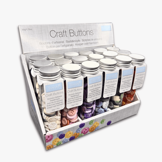 Craft Buttons 50g | Pastel Assorted - Ragland Fabrics