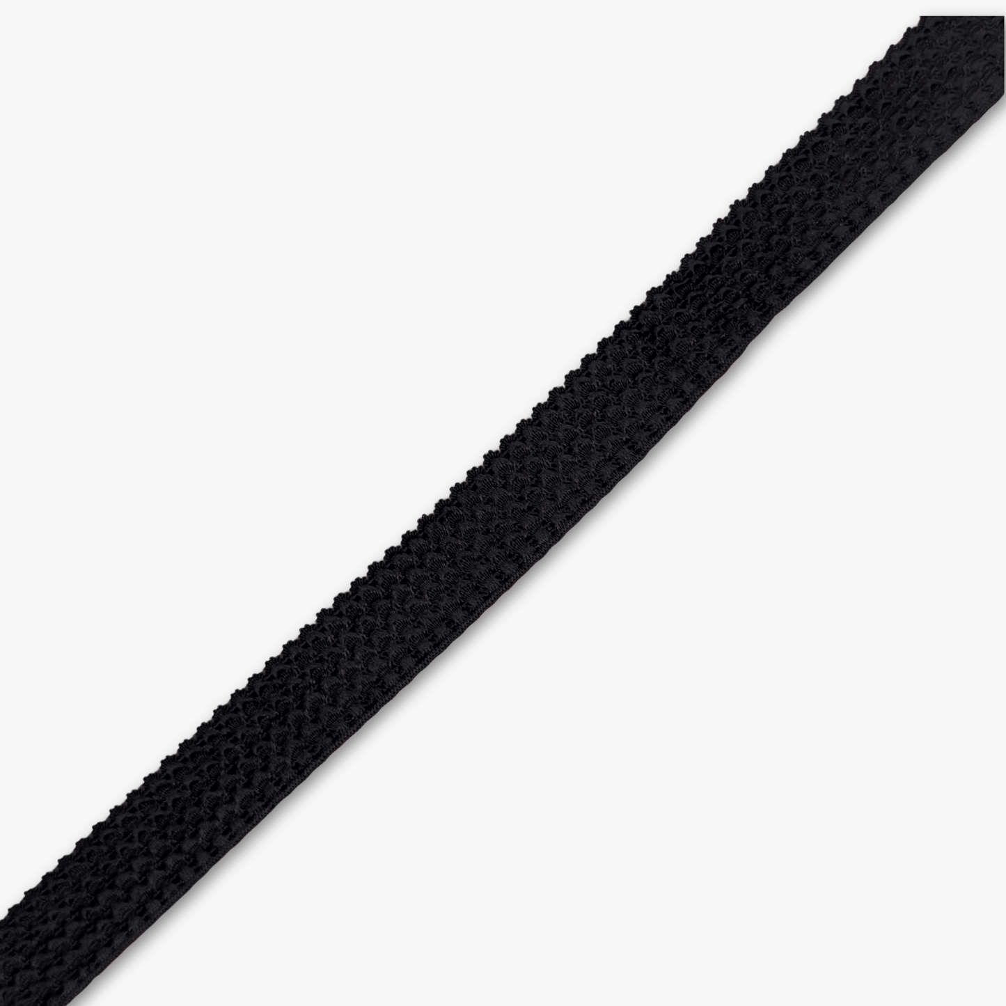 Crocodile Elastic 25mm Black - Discontinued - Ragland Fabrics