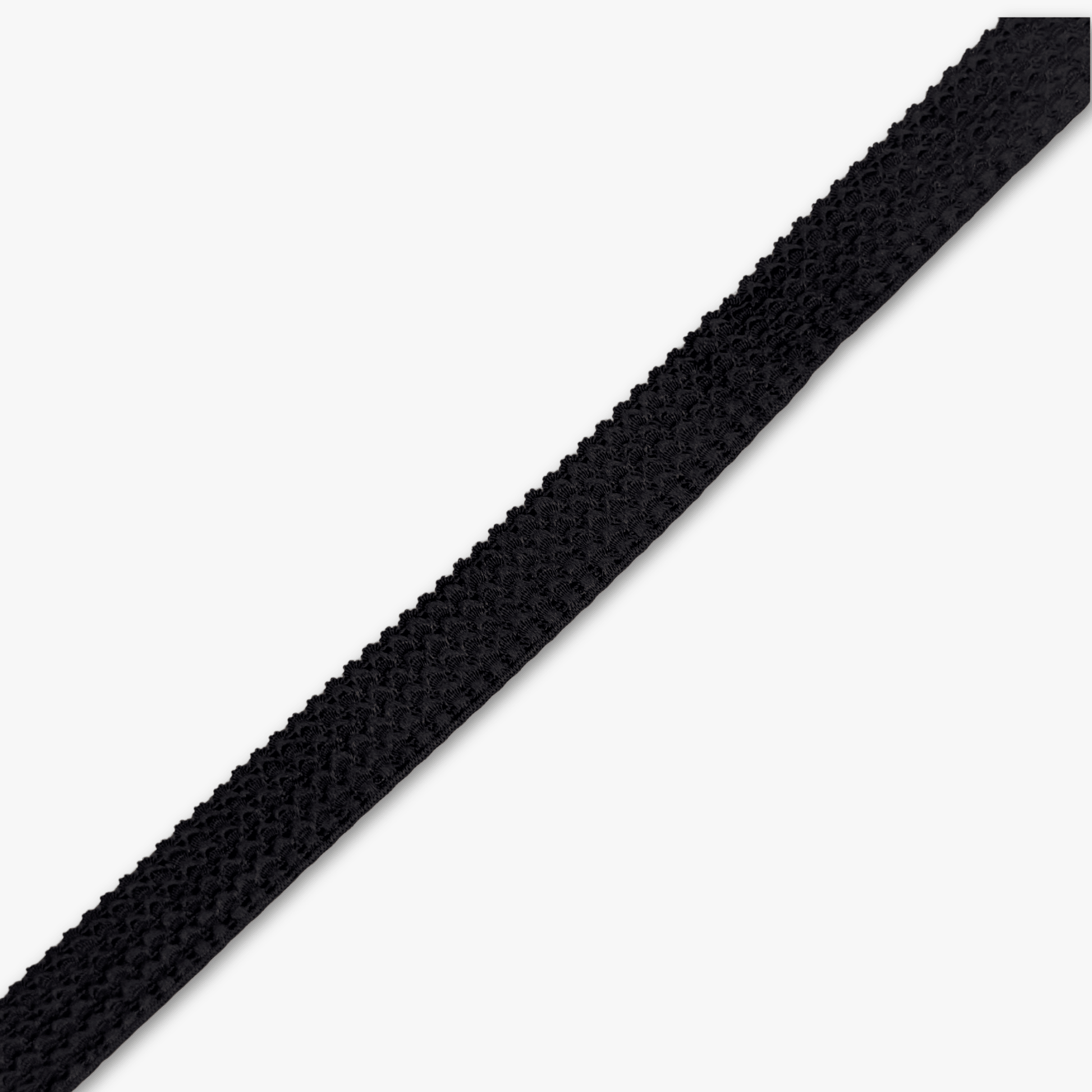 Crocodile Elastic 25mm Black - Discontinued - Ragland Fabrics