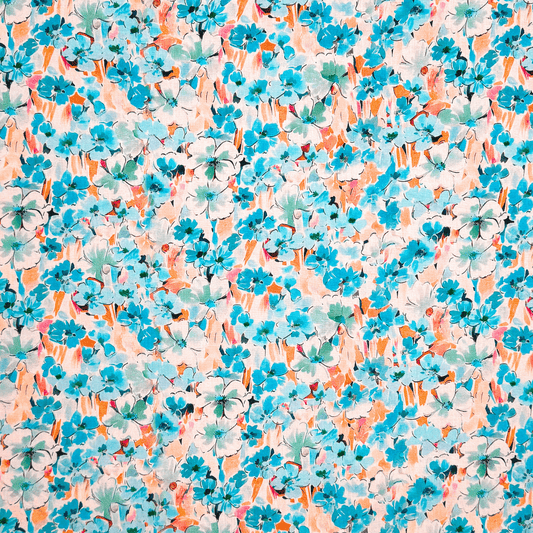 Viscose Printed Challis Des.13 3 - Ragland Fabrics