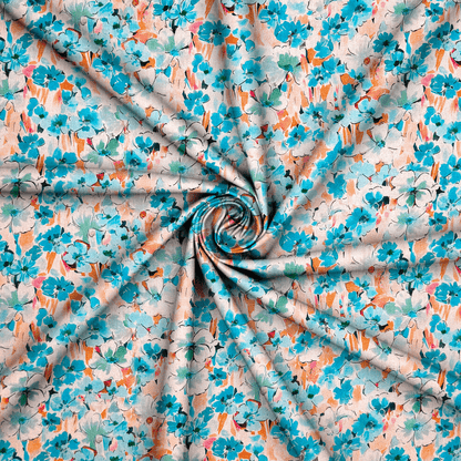 Viscose Printed Challis Des.13 3 - Ragland Fabrics